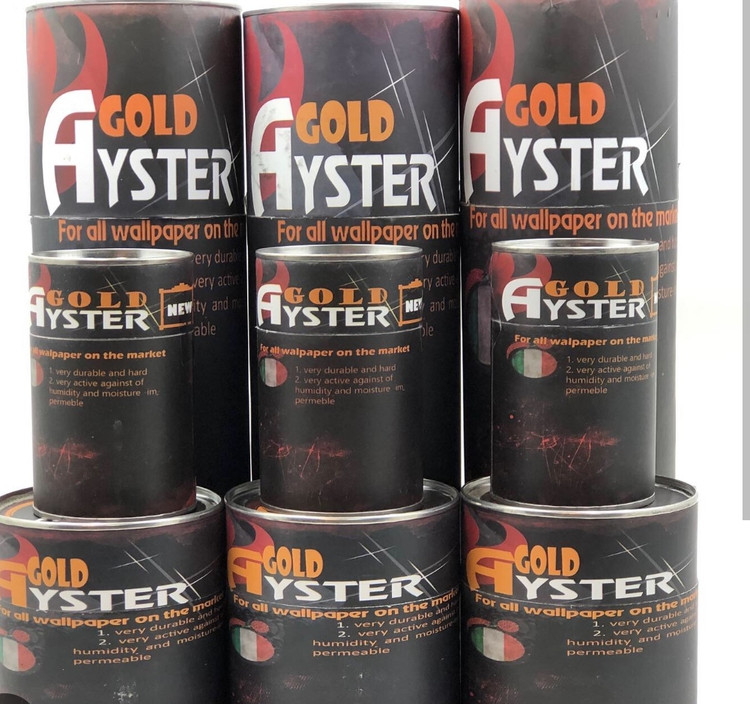 شیش عدد قوطی چسب کاغذ دیواری آیستر گولد 100گرمی برای 8 رول کاغذ 5 متری