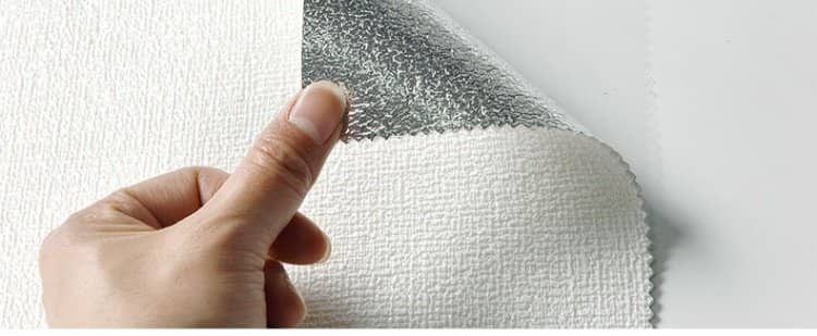 کاغذ دیواری پشت چسبدار رنگ سفید کلاستیک سایز 280 در 50 سانت با ضخامت 2 میل