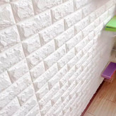 نمونه اجرا شده دیوار پوش فومی پشت چسبدار 70*77 سفید