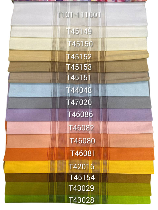 لیست دوم رنگ های پرده ورتیکال