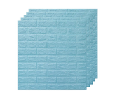 تصویر دیوارپوش فومی پشت چسبدار 70*77 (طرح آّبی روشن)