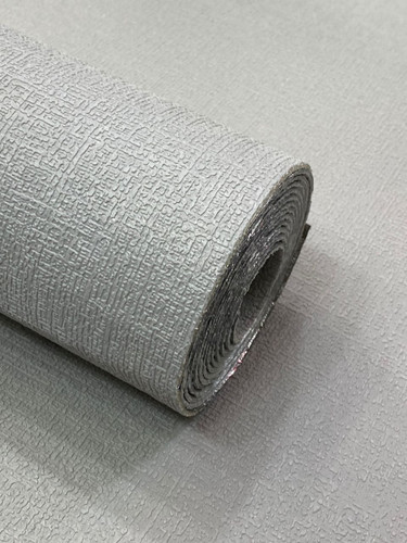 تصویر کاغذ دیواری پشت چسبدار رنگ طوسی ابعاد 280 در 50 سانت با ضخامت 2 میل