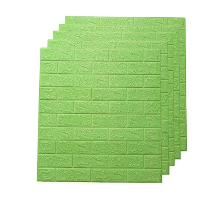 تصویر دیوارپوش فومی پشت چسبدار70*77 (طرح سبز)