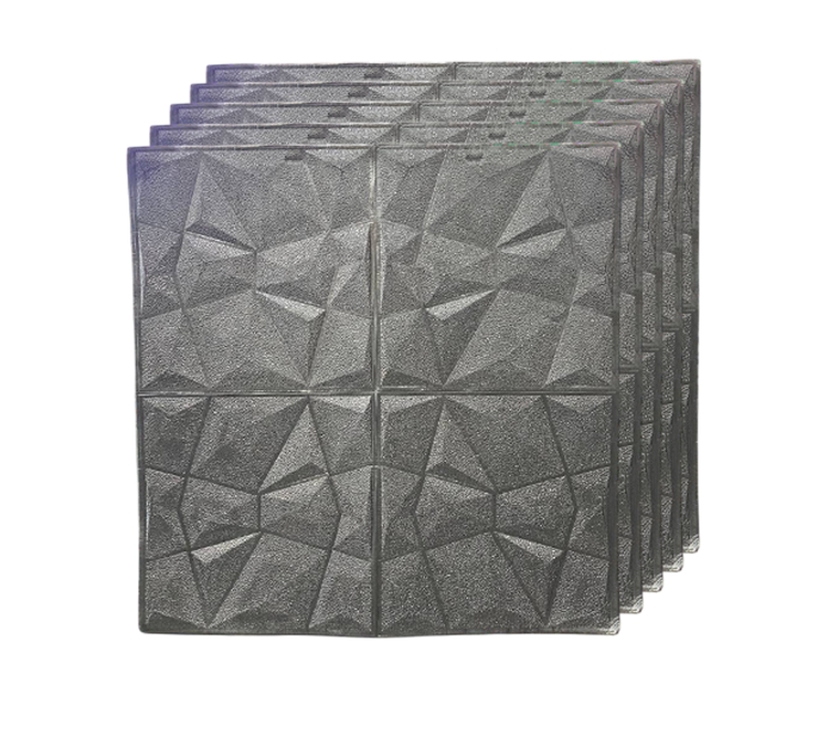 تصویر دیوار پوش فومی پشت چسبدار ابعاد 70*70(طرح مشکی)