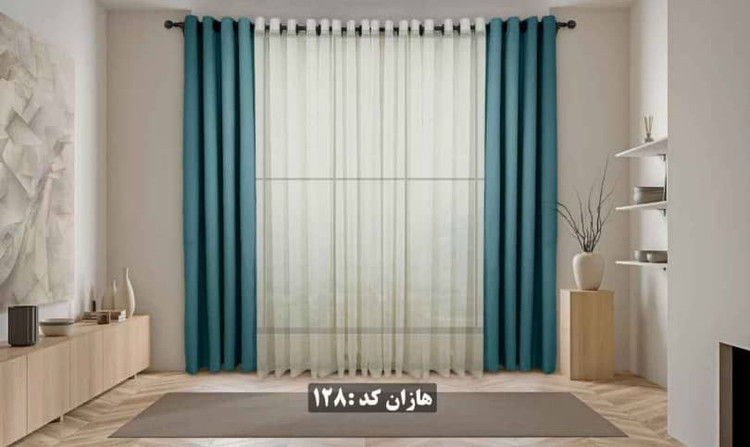 پرده پانچ اماده عرض 1/5 ارتفاع 3